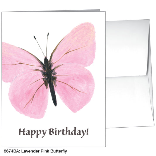 Lavender Pink Butterfly, Greeting Card (8674BA)