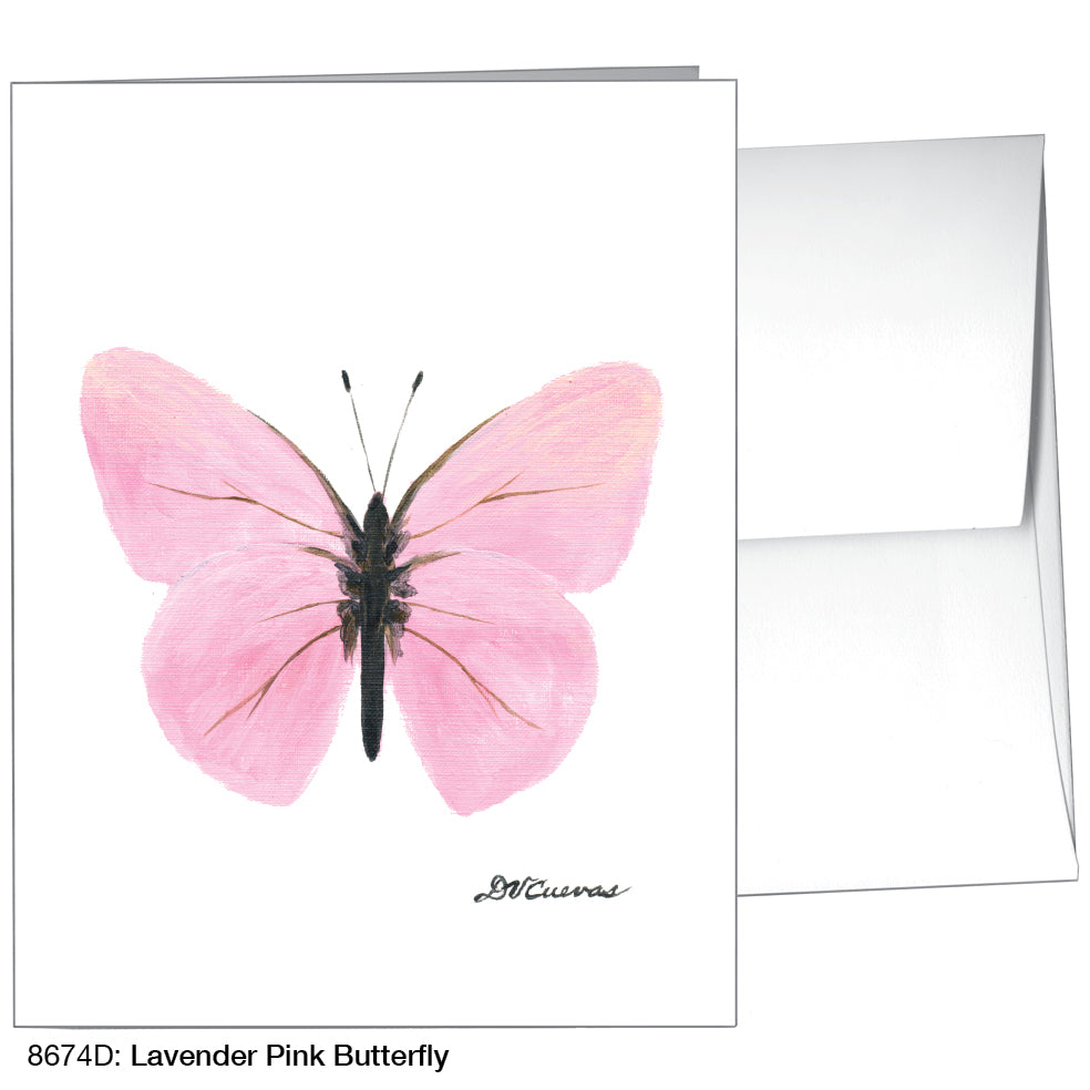 Lavender Pink Butterfly, Greeting Card (8674D)