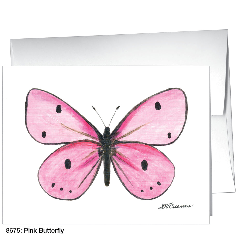 Pink Butterfly, Greeting Card (8675)