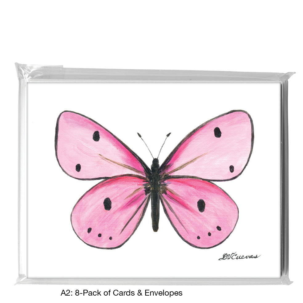 Pink Butterfly, Greeting Card (8675)