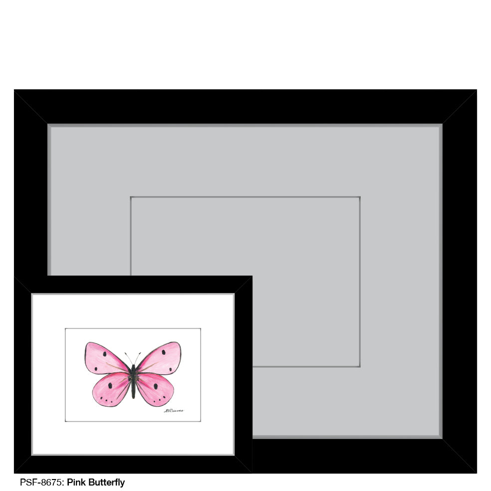 Pink Butterfly, Print (#8675)