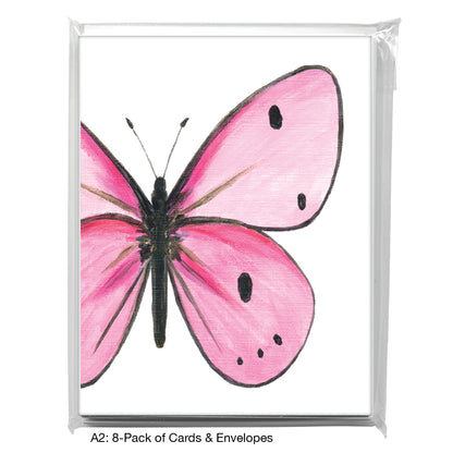 Pink Butterfly, Greeting Card (8675C)