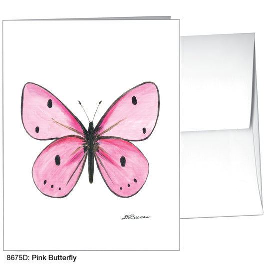 Pink Butterfly, Greeting Card (8675D)