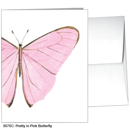 Pretty in Pink Butterfly, Greeting Card (8676C)