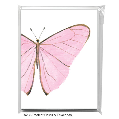 Pretty in Pink Butterfly, Greeting Card (8676C)