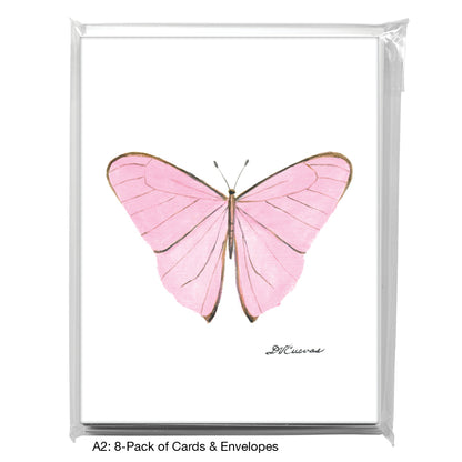 Pretty in Pink Butterfly, Greeting Card (8676D)