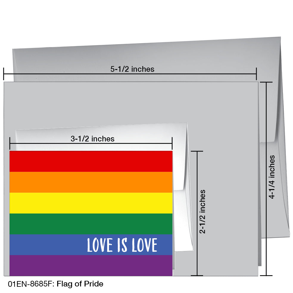 Flag of Pride, Greeting Card (8685F)