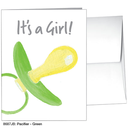 Pacifier - Green, Greeting Card (8687JB)