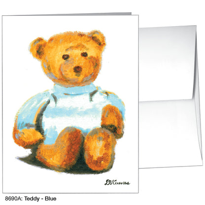 Teddy - Blue, Greeting Card (8690A)