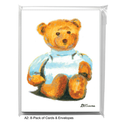 Teddy - Blue, Greeting Card (8690A)