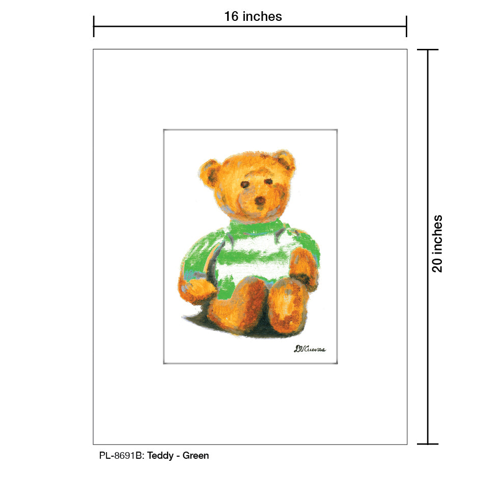 Teddy - Green, Print (#8691B)