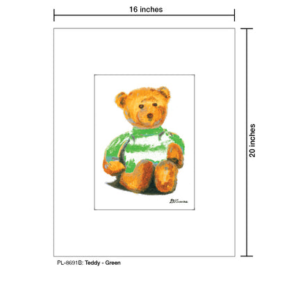 Teddy - Green, Print (#8691B)