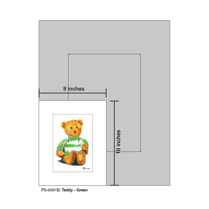 Teddy - Green, Print (#8691B)