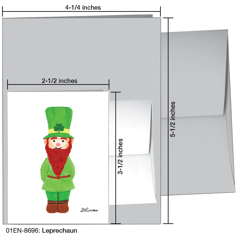 Leprechaun, Greeting Card (8696)