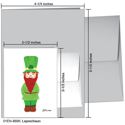 Leprechaun, Greeting Card (8696)