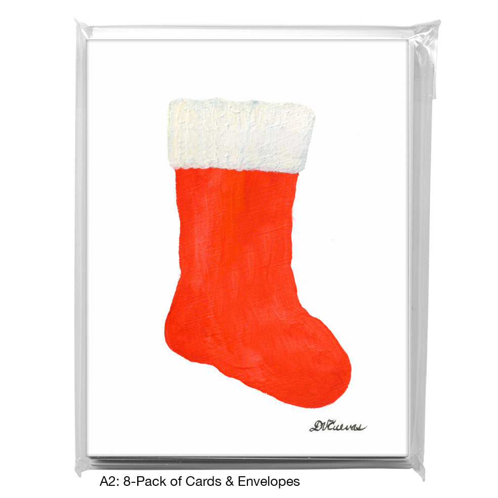 Holiday Stocking, Greeting Card (8704)