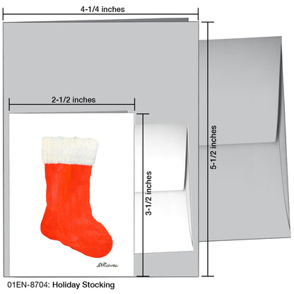 Holiday Stocking, Greeting Card (8704)