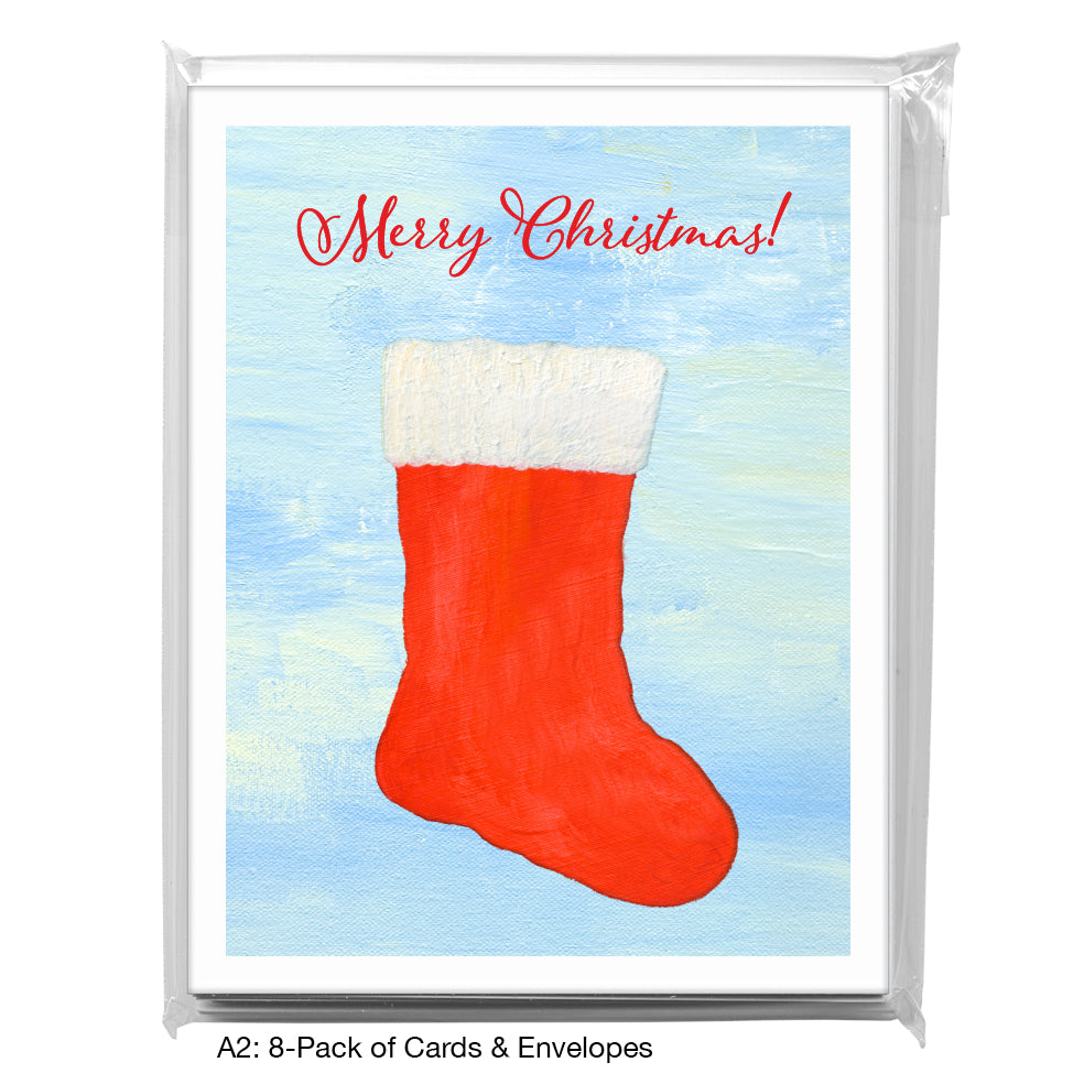 Holiday Stocking, Greeting Card (8704A)