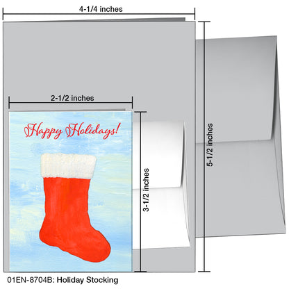 Holiday Stocking, Greeting Card (8704B)