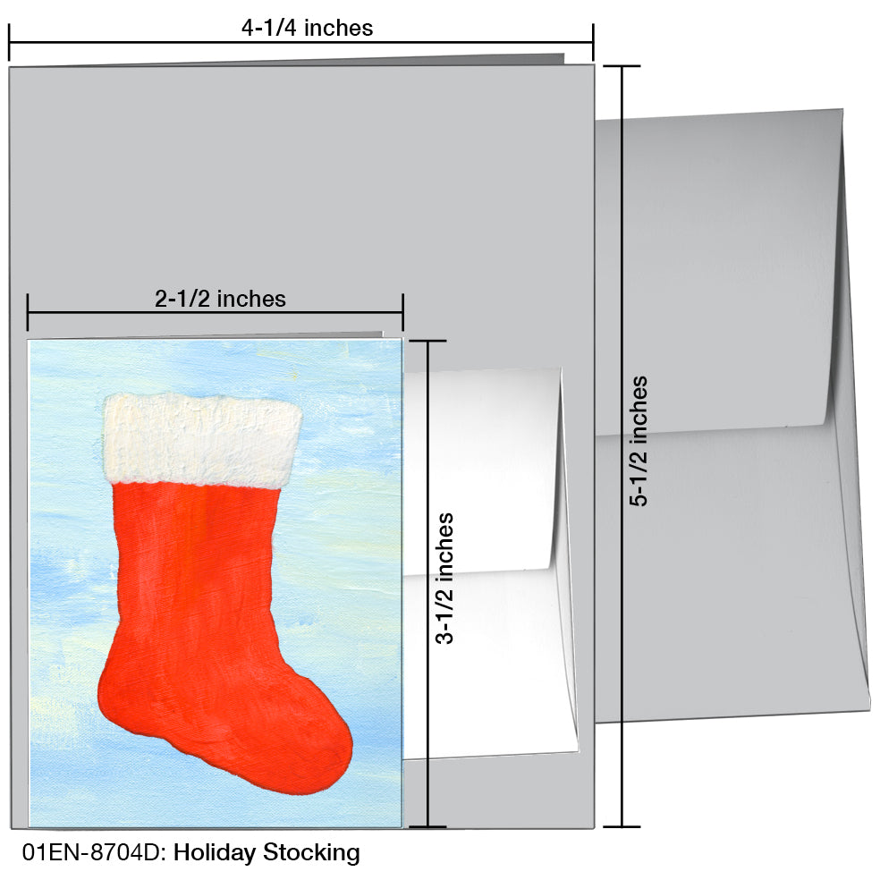 Holiday Stocking, Greeting Card (8704D)