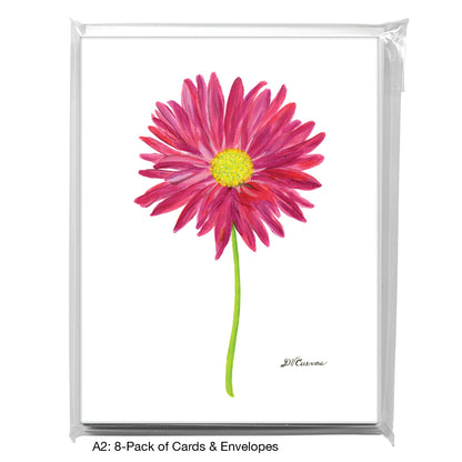 Pink Daisy, Greeting Card (8707)