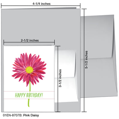 Pink Daisy, Greeting Card (8707B)