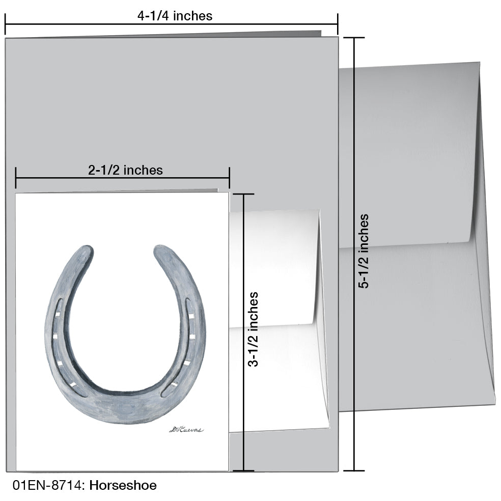 Horseshoe, Greeting Card (8714)