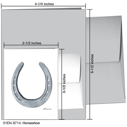 Horseshoe, Greeting Card (8714)