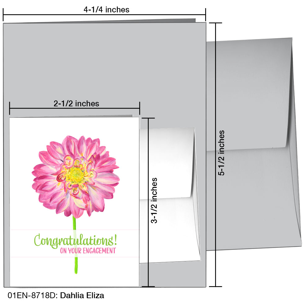 Dahlia Eliza, Greeting Card (8718D)