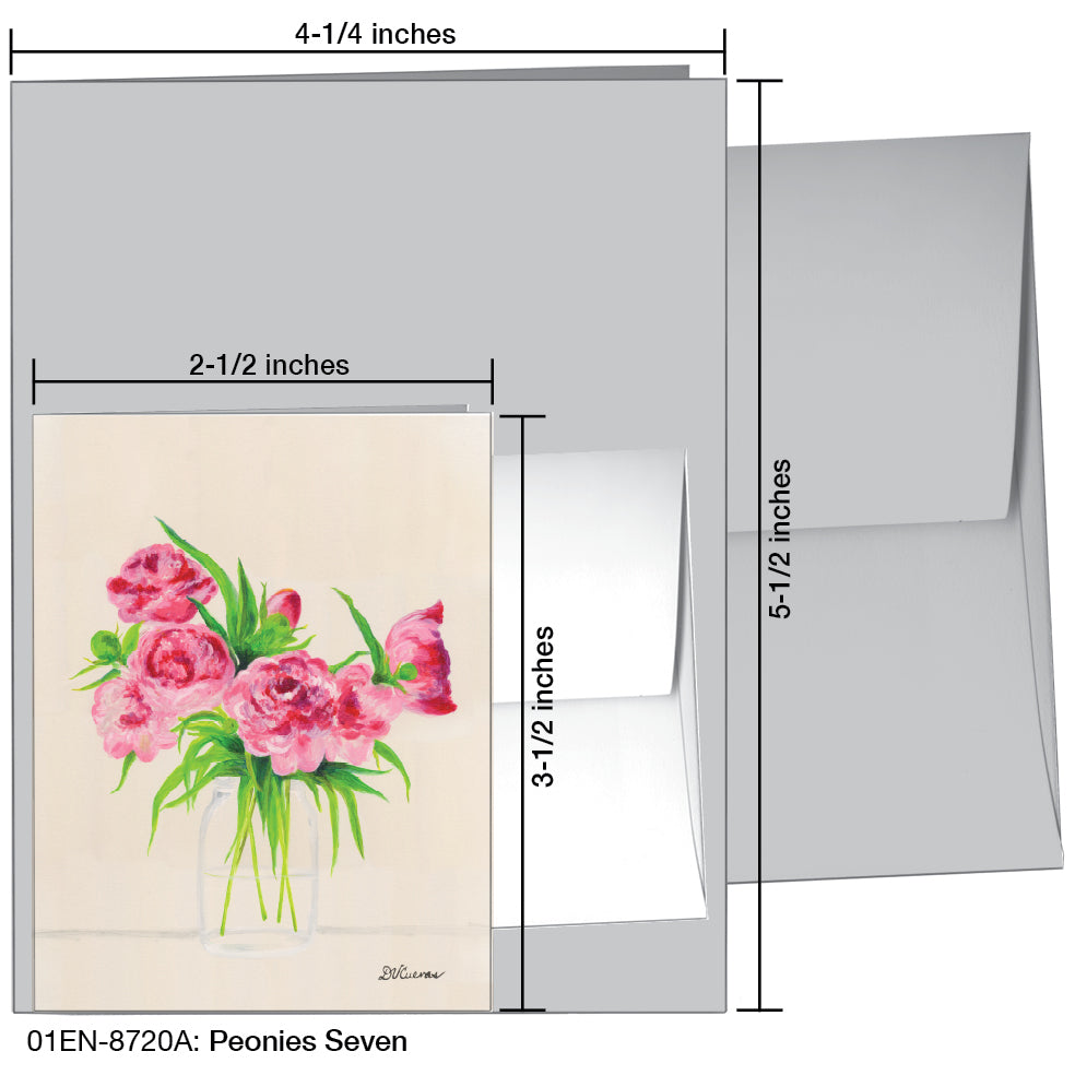 Peonies Seven, Greeting Card (8720A)