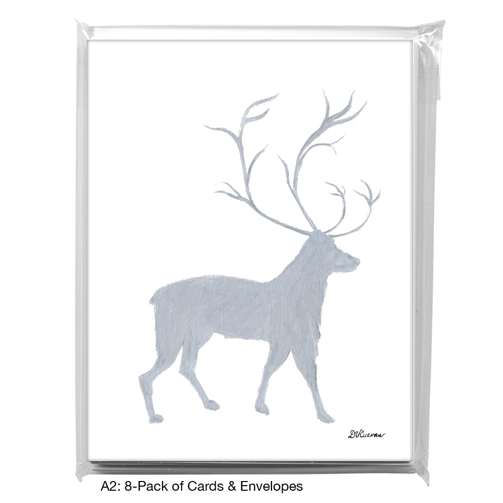 Mighty Reindeer, Greeting Card (8724)