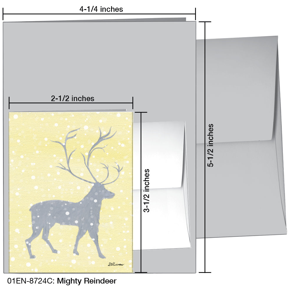 Mighty Reindeer, Greeting Card (8724C)