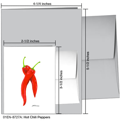 Hot Chili Pepper, Greeting Card (8727A)