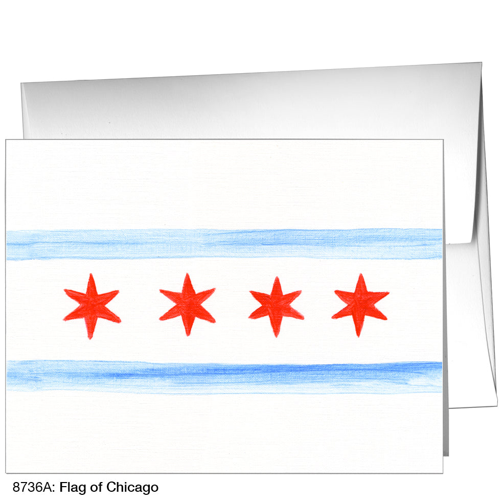 Flag of Chicago, Greeting Card (8736A)