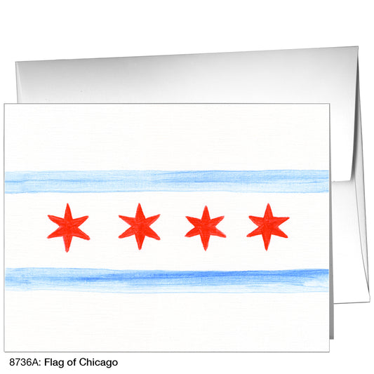 Flag of Chicago, Greeting Card (8736A)