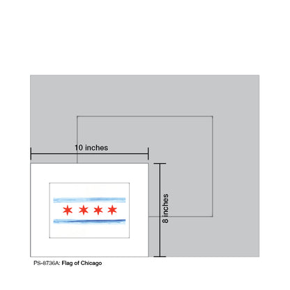 Flag of Chicago, Print (#8736A)