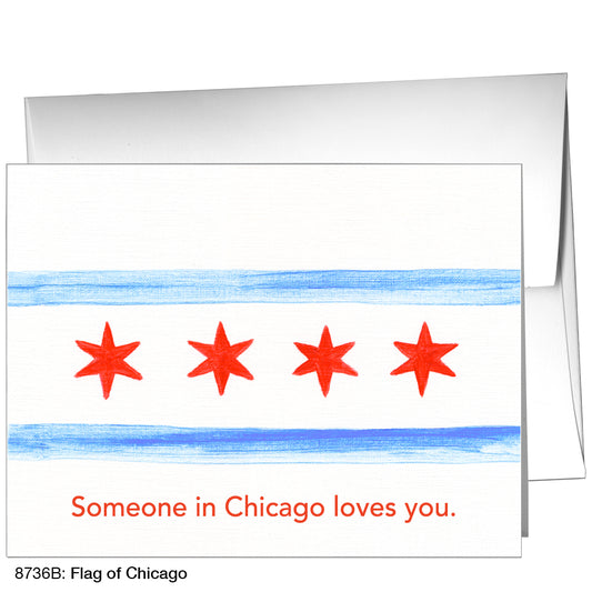 Flag of Chicago, Greeting Card (8736B)