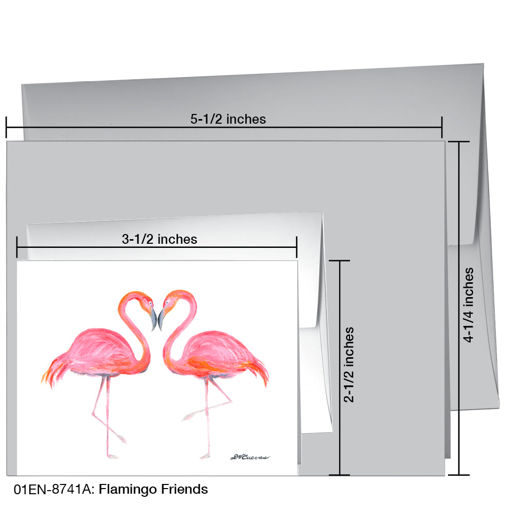 Flamingo Friends, Greeting Card (8741A)