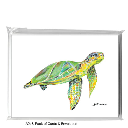 Turtle Hawksbill, Greeting Card (8742A)