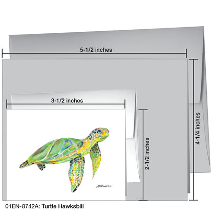 Turtle Hawksbill, Greeting Card (8742A)