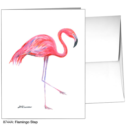 Flamingo Step, Greeting Card (8744A)