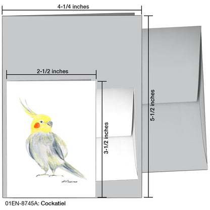 Cockatiel, Greeting Card (8745A)