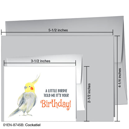 Cockatiel, Greeting Card (8745B)