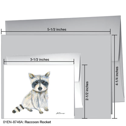 Raccoon Rocket, Greeting Card (8746A)