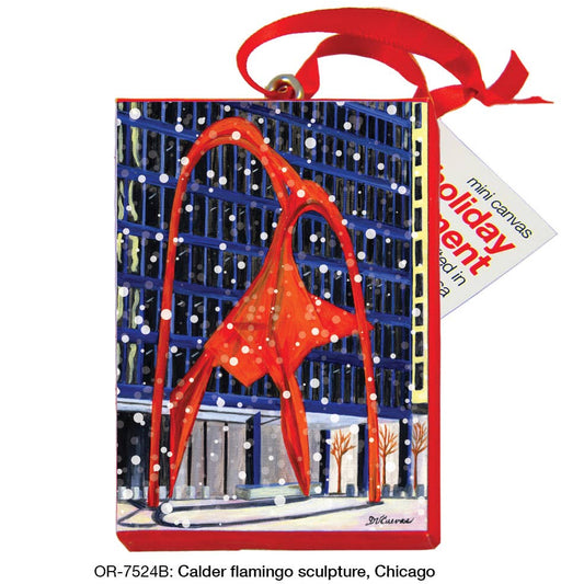 Calder Flamingo Sculpture, Chicago, Ornament (OR-7524B)