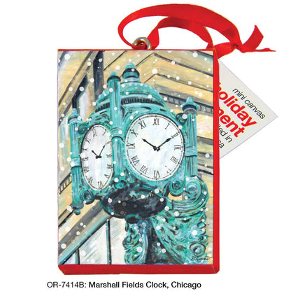 Marshall Fields Clock, Chicago, Ornament (OR-7414B)