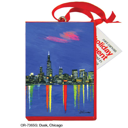 Dusk, Chicago, Ornament (OR-7365G)