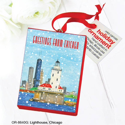 Lighthouse, Chicago, Ornament (OR-8640G)