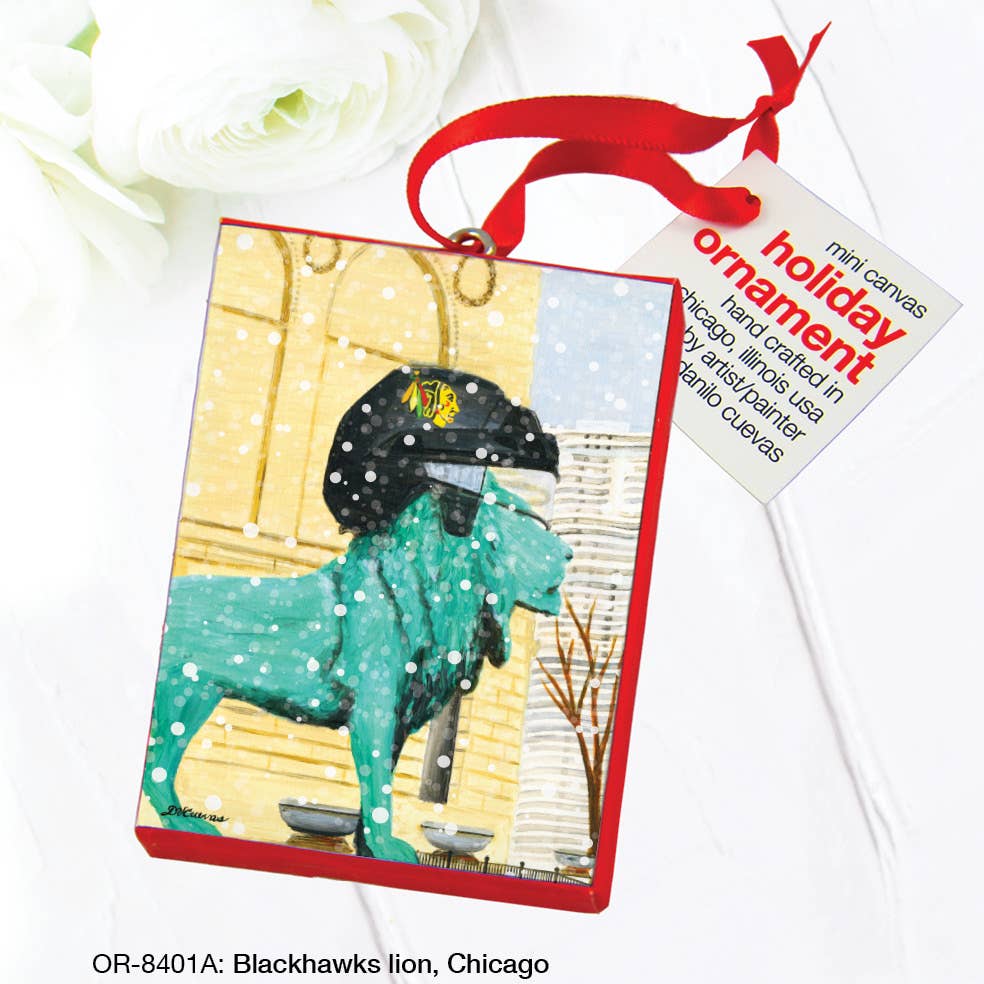 Blackhawks Lion, Chicago, Ornament (OR-8401A)