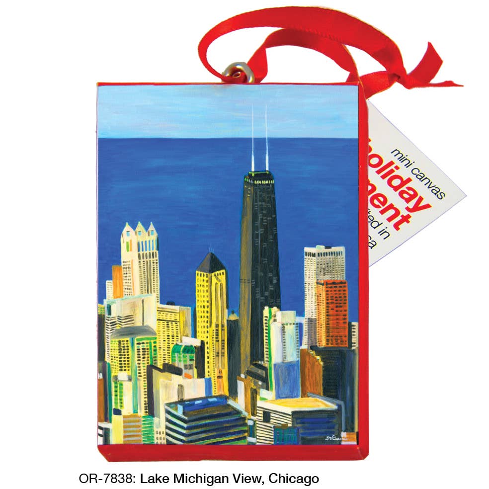 Lake Michigan View, Chicago, Ornament (OR-7838)